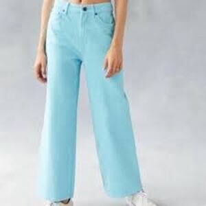 NWT BDG Sky Blue Wideleg Jeans HIGH RISE Size 27